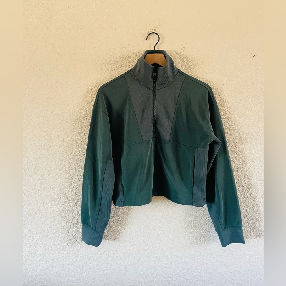 Athleta Teal Halfzip Pullover - image 1